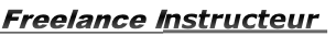 Freelance Instructeur 